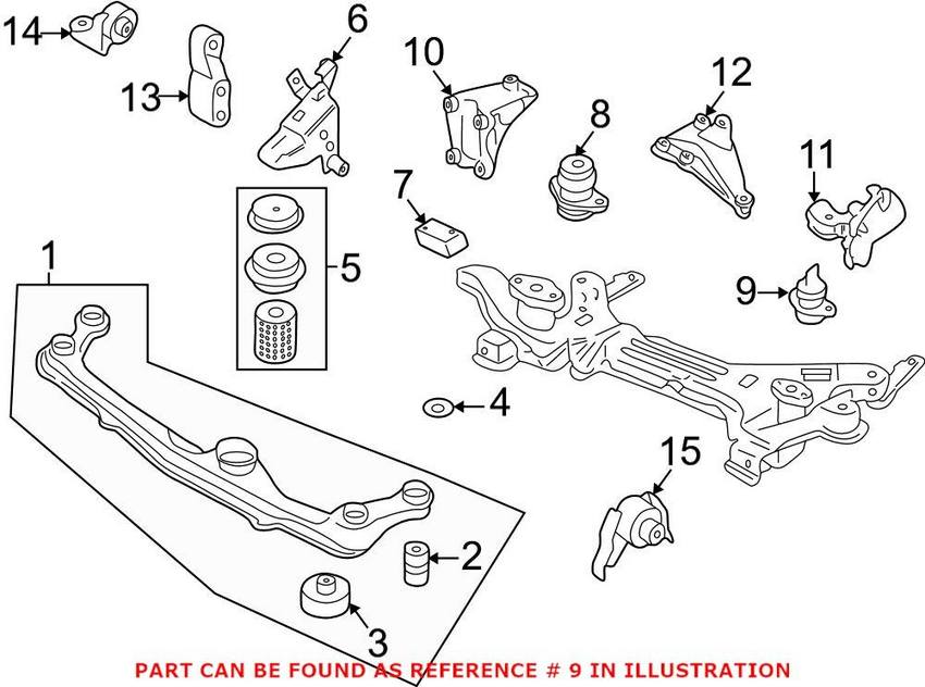 VW Engine Mount 191199381A